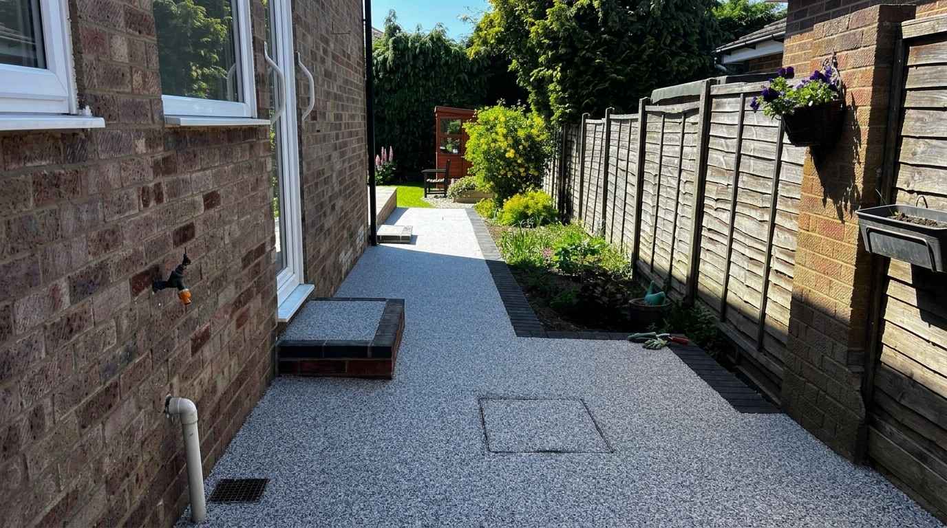 Patio and garden landscaping