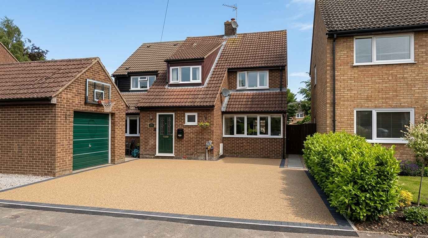 Resin-bound driveway
